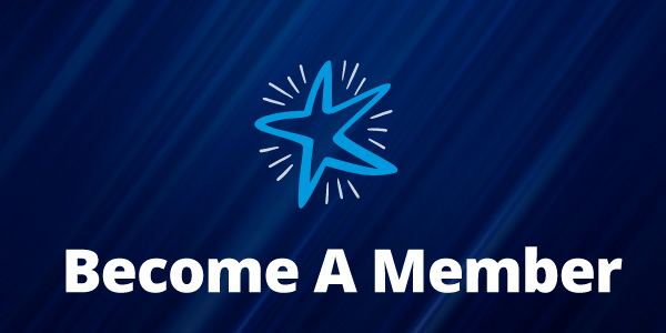 graphic showing cPort Credit Union’s star logo with the text “Become A Member” below it
